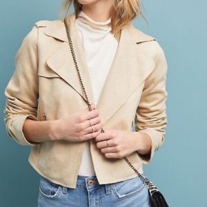 Anthropologie Faux Suede Moro Jacket
